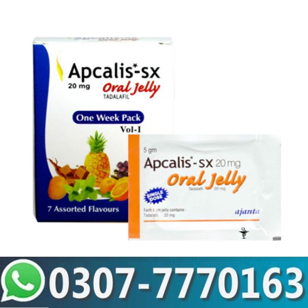 Apcalis SX 20 mg Oral Jelly Tadalafil In Pakistan