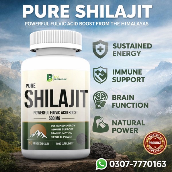 Bio Protection Pure Shilajit 500Mg Capsules In Pakistan
