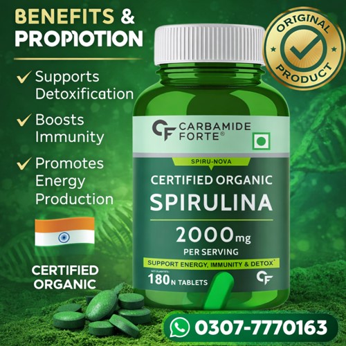 Certified Organic Spirulina Tablets 2000 Mg in Pakistan