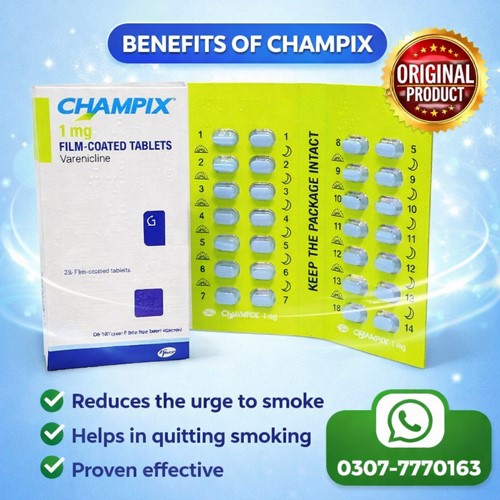Chantix Varenicline Tablets 1mg in Pakistan