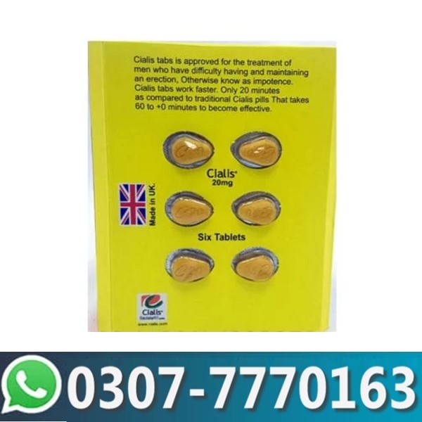 Cialis 20mg 6 Tablets Pack In Pakistan