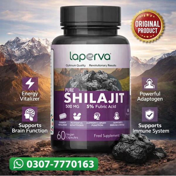Laperva Pure Shilajit 500Mg Capsules In Pakistan