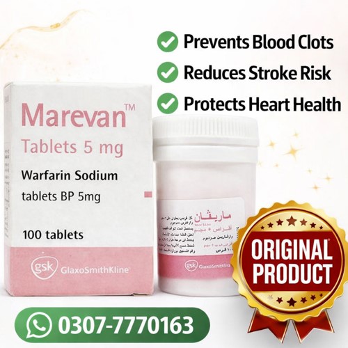 Marevan Warfarin Sodium 5mg Tablets in Pakistan