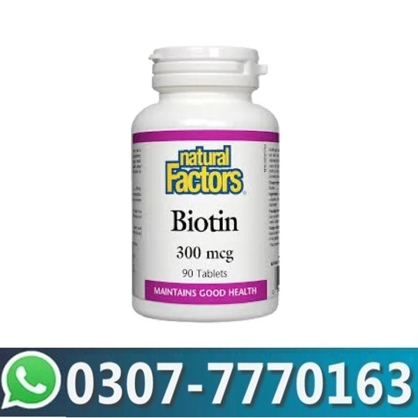 Natural Factors Biotin 300mcg Tablets In Pakistan